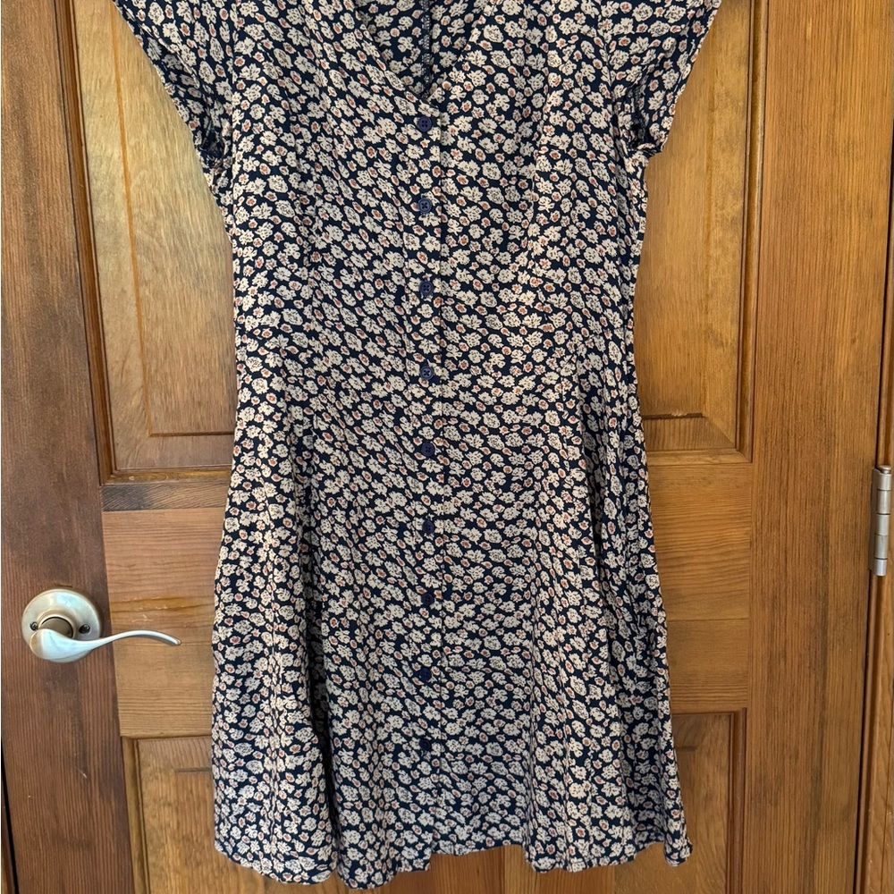 Band of Gypsies Black and White Flutter Sleeve Mini Sundress
